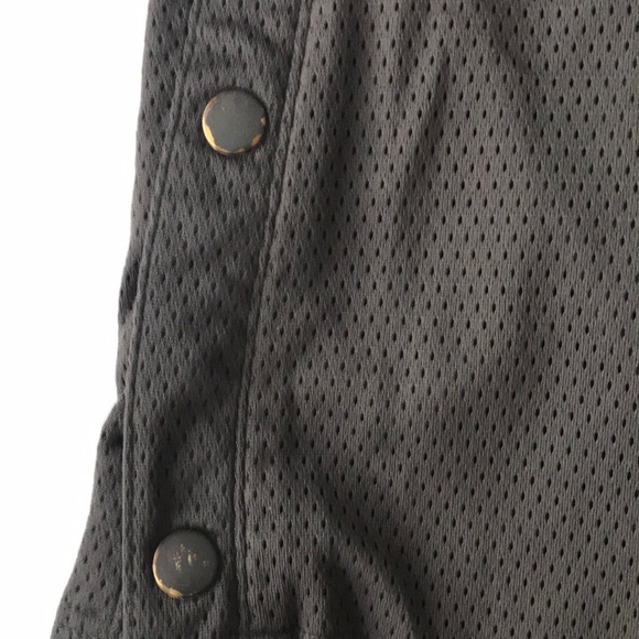 Nike Pants Gray Mesh Snap hem closure logo Size L - Picture 3 of 7